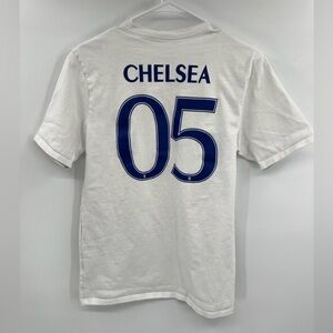 Chelsea Nike Squad Mens Medium FC White Short Sleeve Athletic Fit Soccer T Shirt